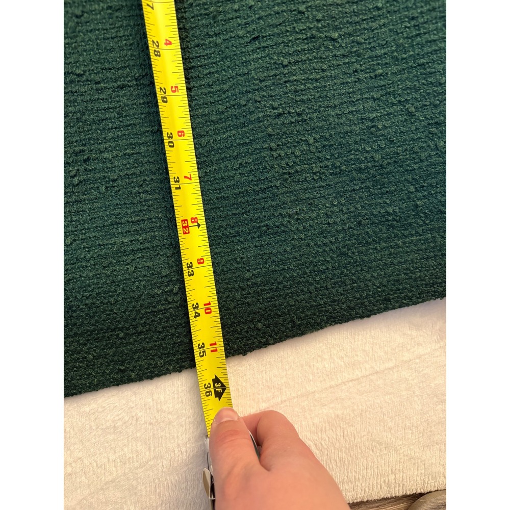 Tuckernuck Hunter Green Tweed Jackie Dress Short Sleeve Gold Button Shift L - Picture 6 of 7